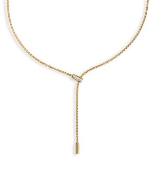 FOPE - 18K Yellow Gold Aria Diamond Scatter Lariat Necklace, 16"