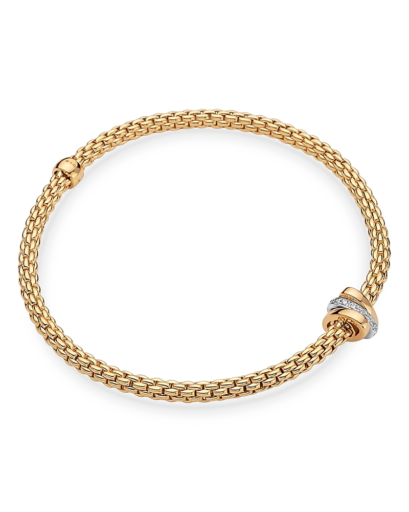 Fope 18K Yellow Gold Prima Diamond Flex'it Bracelet