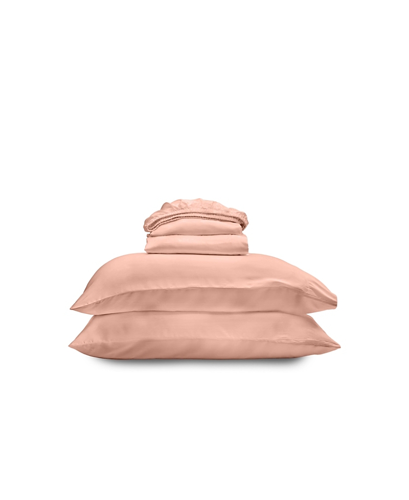 Ettitude Airy Cleanbamboo Sateen+ Sheet Set, King In Quartz