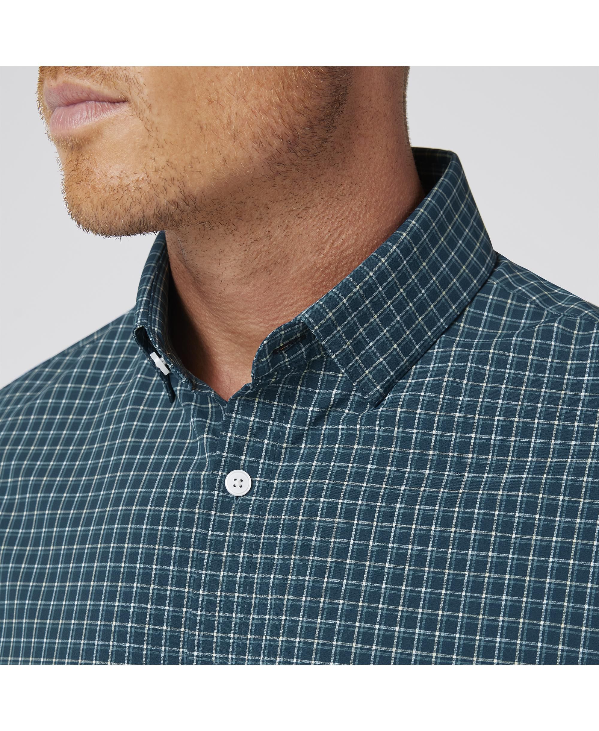 Leeward No Tuck Long Sleeve Dress Shirt Sea Ludlow Plaid — Image 3