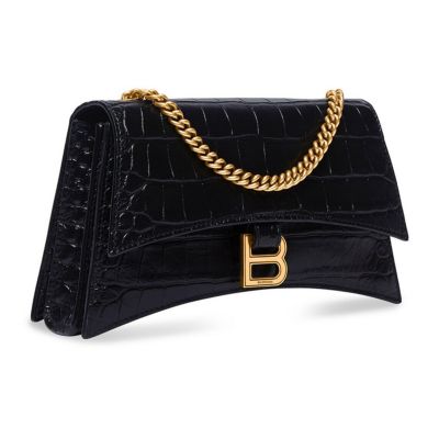 Crush Mini Chain Bag Crocodile Embossed