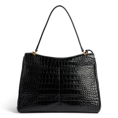 Rodeo Medium Handbag Crocodile Embossed
