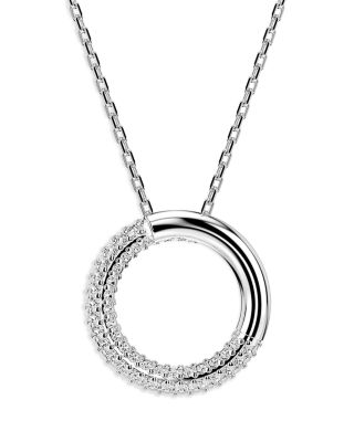 Dextera Pav&eacute; Pendant Necklace, 19.75"