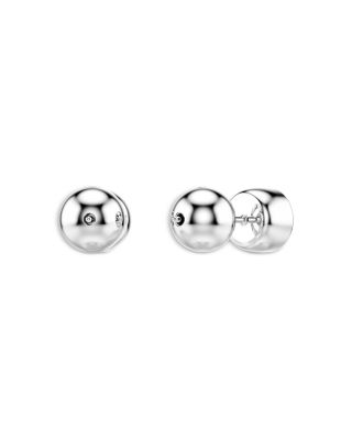 Imber Crystal Stud Earrings in Rhodium Plated