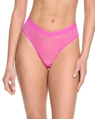 Hanky Panky Mesh High Cut Thong Panties