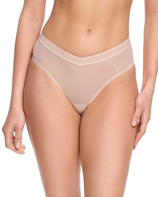 Hanky Panky Mesh High Cut Thong Panties
