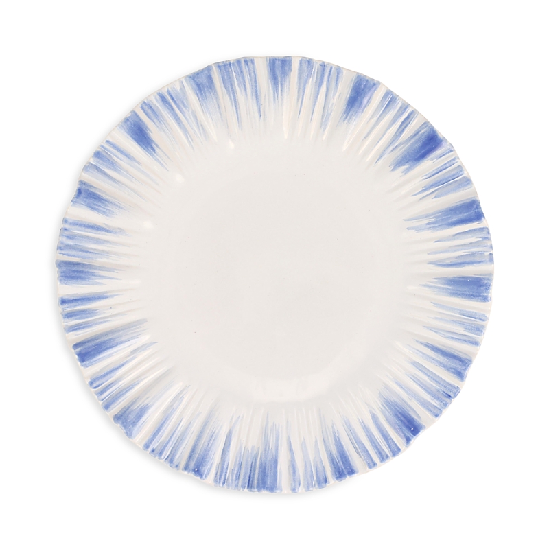 Vietri Bari Blue And White European Dinner Plate In Blue