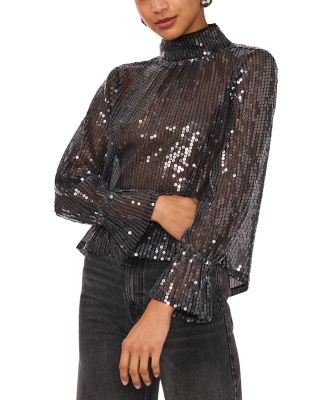 1.STATE - Sequined V Back Top