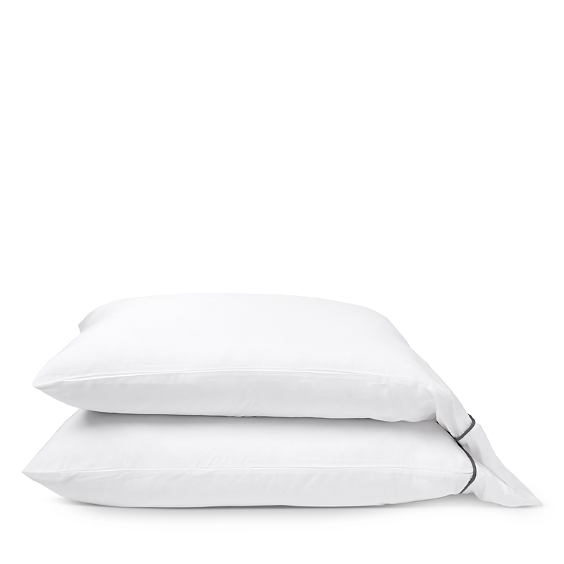 Pom Pom At Home Sheena Sateen Standard Pillowcase, Pair In White
