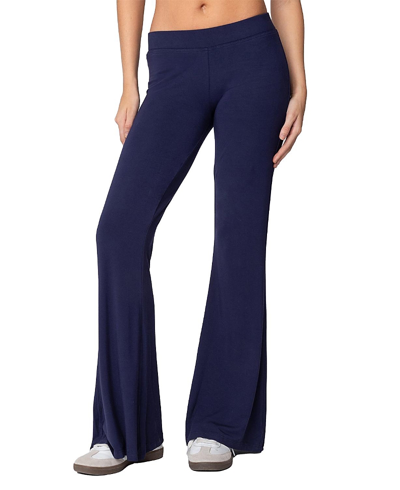 Edikted So Flared Pants In Navy