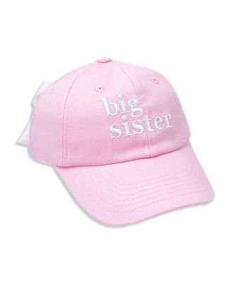 Bits & Bows - Girls' Big Sister Bow Baseball Hat - Baby, Little Kid