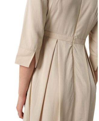 Women&#39;s Empire Waist Maternity &amp; Nursing Midi Tea Dress in TENCEL (Regular &amp; Petite)