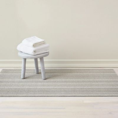 Skinny Stripe Shag Doormat, 18" x 28"