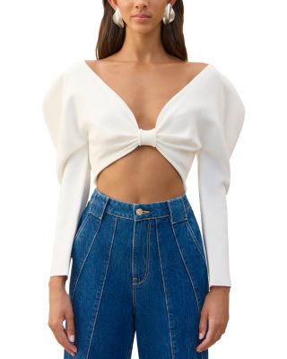 Cult Gaia - Ellie Cinched Crop Top