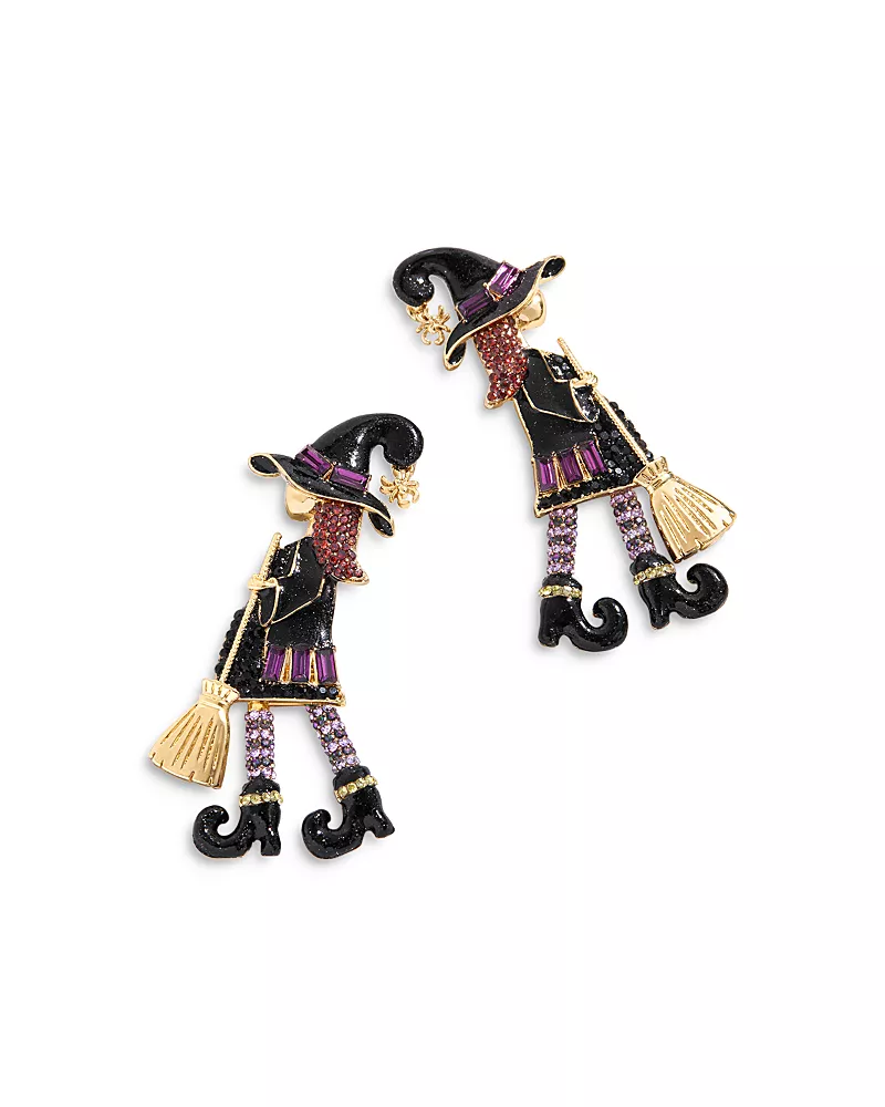 Baublebar Spellcasting Sweetie Mixed Crystal Witch Drop Earrings in Gold Tone