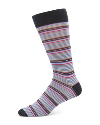 The Men's Store at Bloomingdale's - Cotton Blend Multistripe Crew Socks - Exclusive