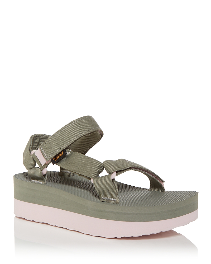 Teva Flatform Universal Sandals In Green