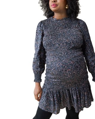 Smocked Maternity Dress