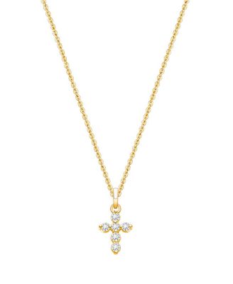 Tiny Blessings - Children's 14K Glory and Grace Cross 12-14" Necklace