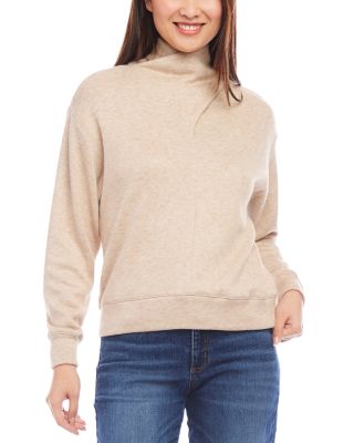 Karen Kane - Faux Wrap Turtleneck Sweater