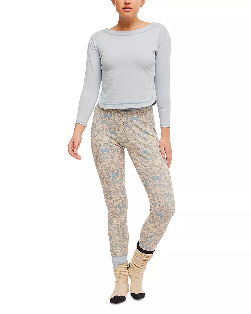 Free People Chill Evening Pajama Set