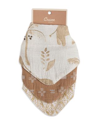 Kendi Safari Muslin Bib Set, 3 Pack - Ages 0-36 Months