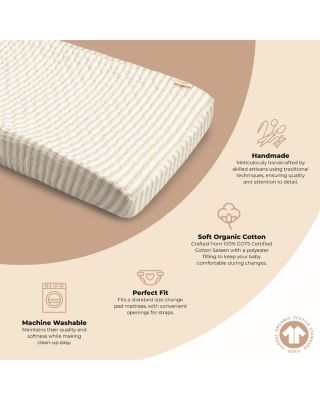 Striped Change Pad Cover