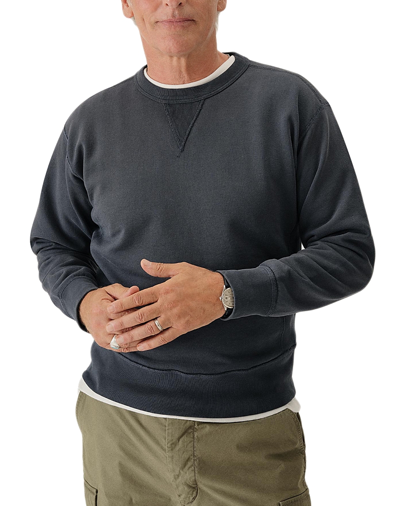 BUCK MASON INTERLOOP DOUBLE V CREWNECK SWEATSHIRT
