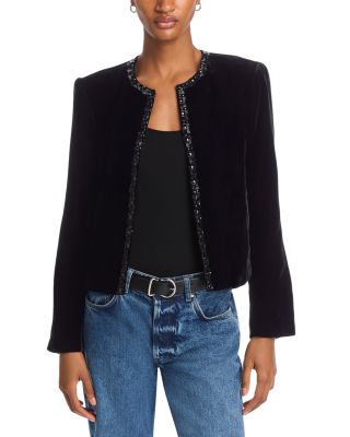 FRAME - Embellished Velvet Jacket