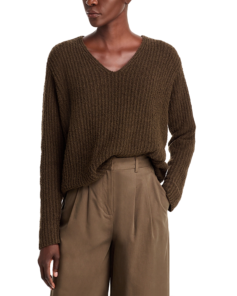 EILEEN FISHER COTTON & CASHMERE BLEND TEXTURED SWEATER