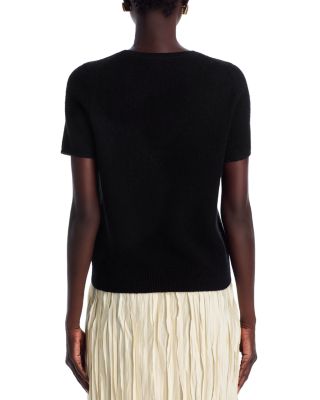 100% Cashmere Short Sleeve Shell Top - Exclusive