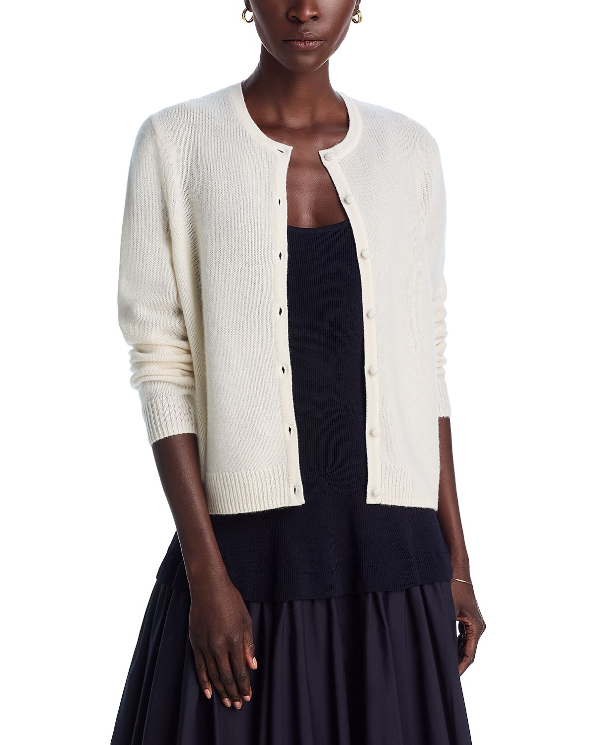 C by Bloomingdale's Cashmere Crewneck Cardigan Sweater - Exclusive
