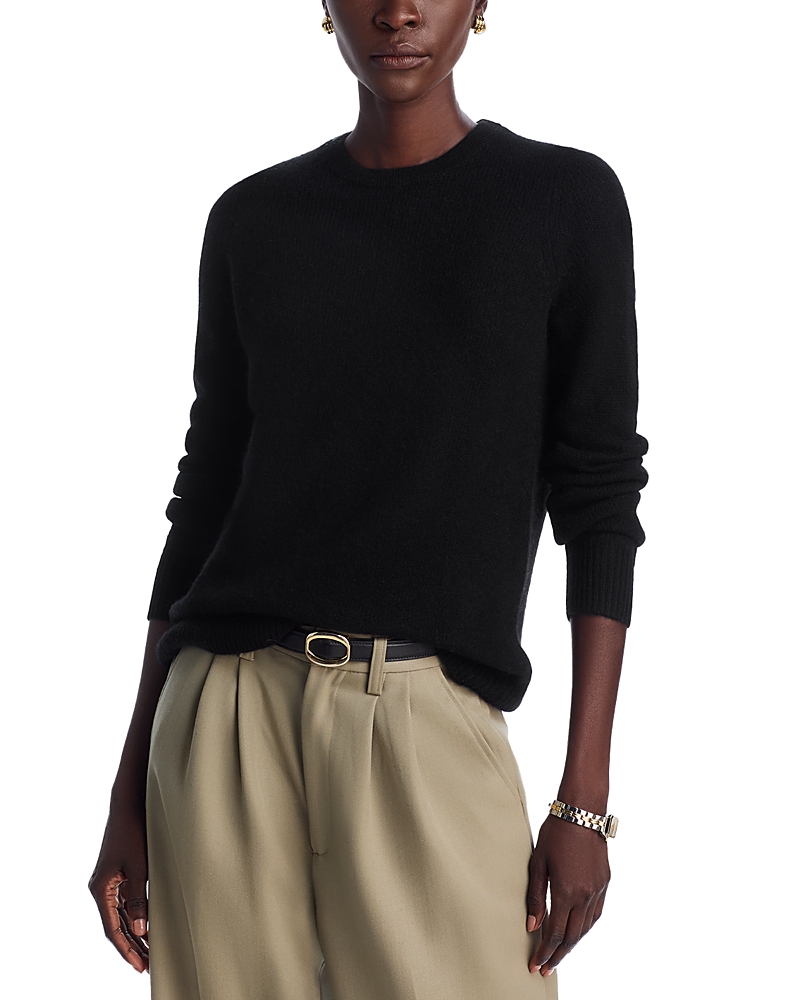 C By Bloomingdale's Cashmere Crewneck Sweater - Exclusive In Black