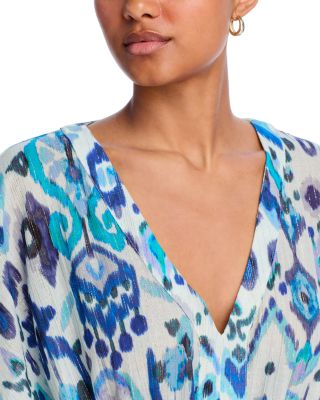Ikat Caftan Swim Cover-Up