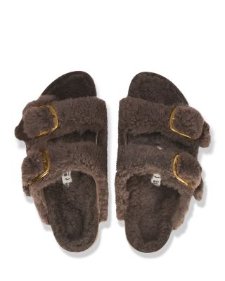 Birkenstock Women's Arizona Big Buckle Shearling Slide