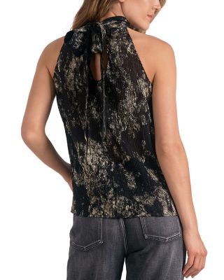 Pliss&eacute; Sleeveless Top