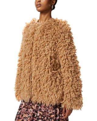 Pinko Filante Faux Fur Coat