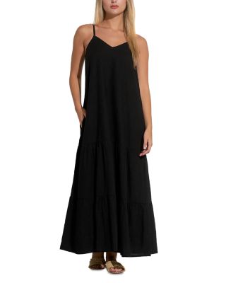 Elan - Spaghetti Strap Maxi Swim Cover-Up Dress