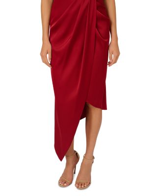 Satin Asymmetric Dress