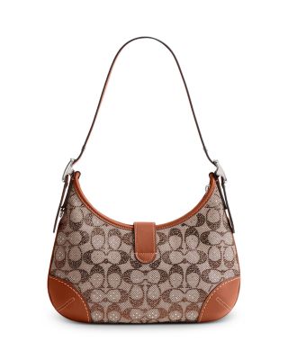 Hamptons Hobo Bag in Crystal Signature Jacquard 