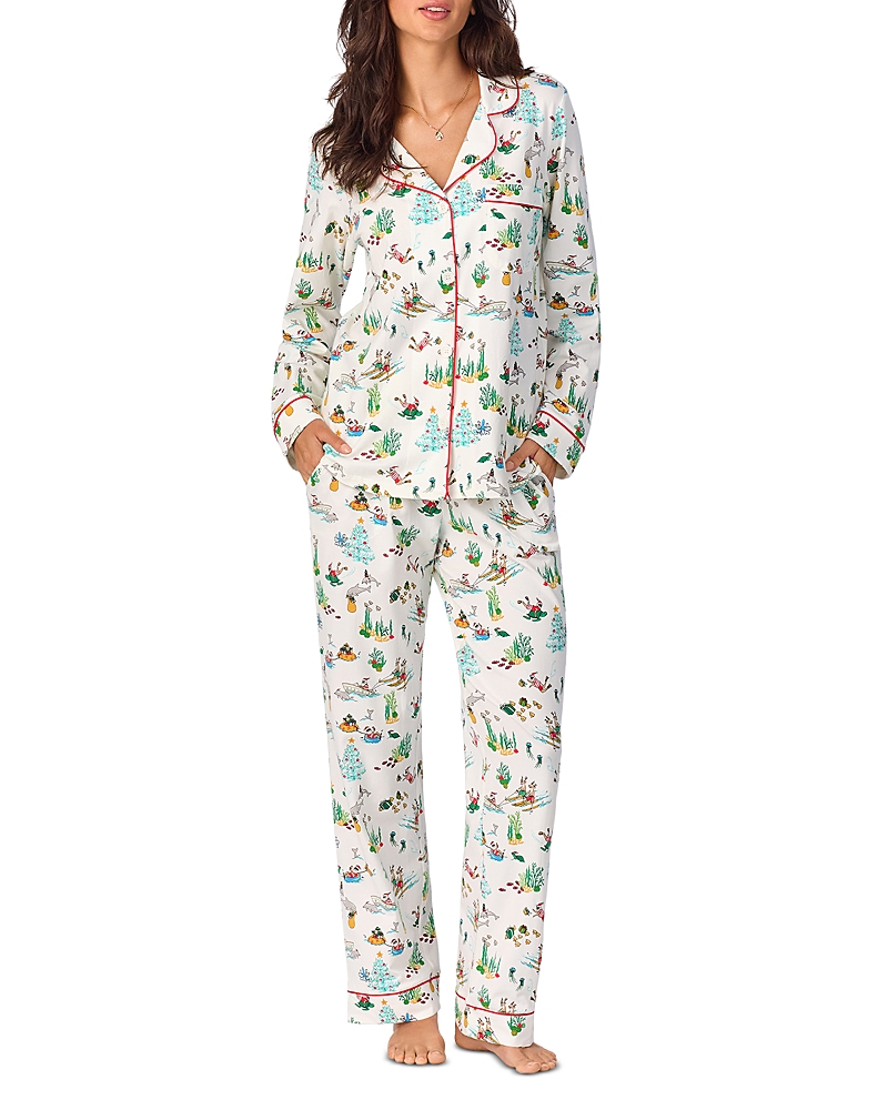 BEDHEAD PAJAMAS BEDHEAD PAJAMAS CHRISTMAS PRINTED LONG SLEEVE PAJAMA SET