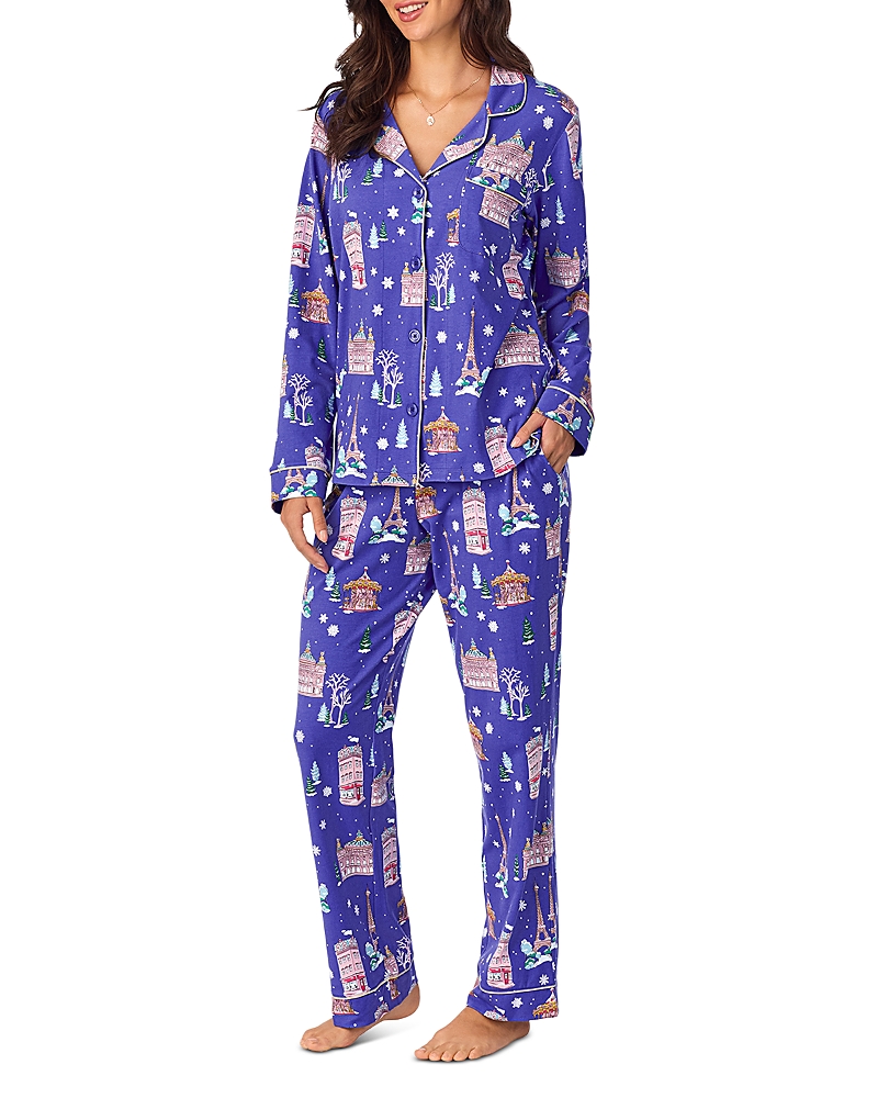 BEDHEAD PAJAMAS BEDHEAD PAJAMAS CHRISTMAS PRINTED LONG SLEEVE PAJAMA SET
