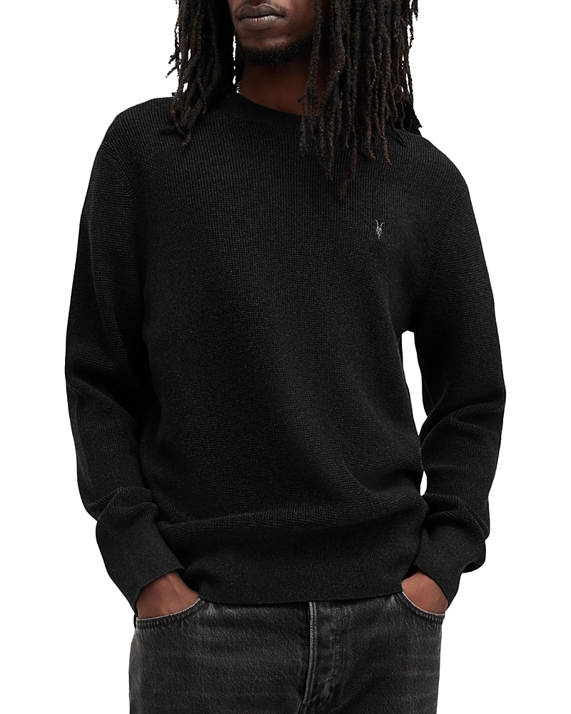 Allsaints Organic Cotton-wool Aspen Sweater In Cinder Black