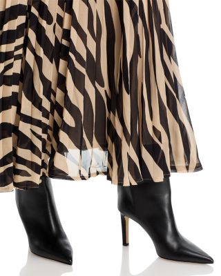 Zebra Print Maxi Skirt