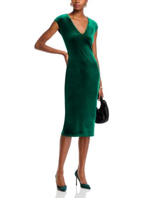 AQUA - Velvet Midi Dress - Exclusive