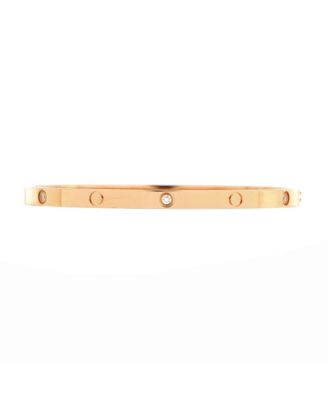 Pre-Owned Cartier - Small Love 6 Diamond Bracelet 18K Rose Gold and Diamonds