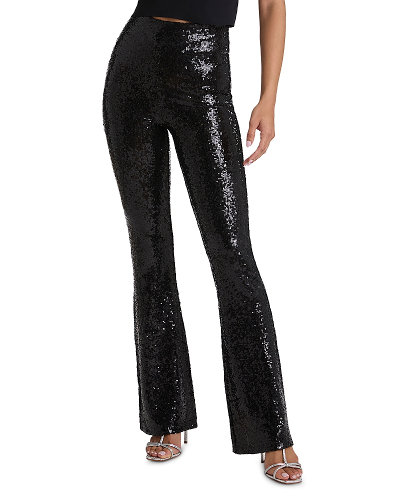 Commando Sequin Flare Leggings In Black