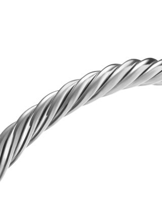Men's Name Cable Cuff Bracelet in Sterling Silver, 6mm