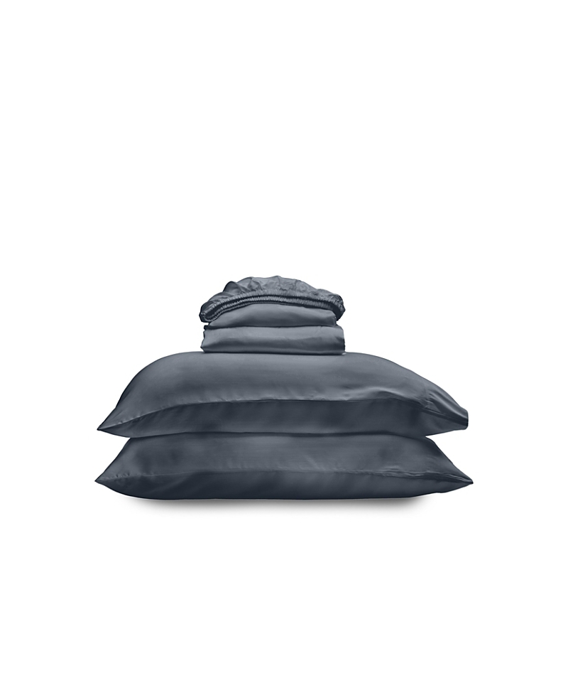 Ettitude Luxe Cleanbamboo Sateen+ Sheet Set, King In Blue