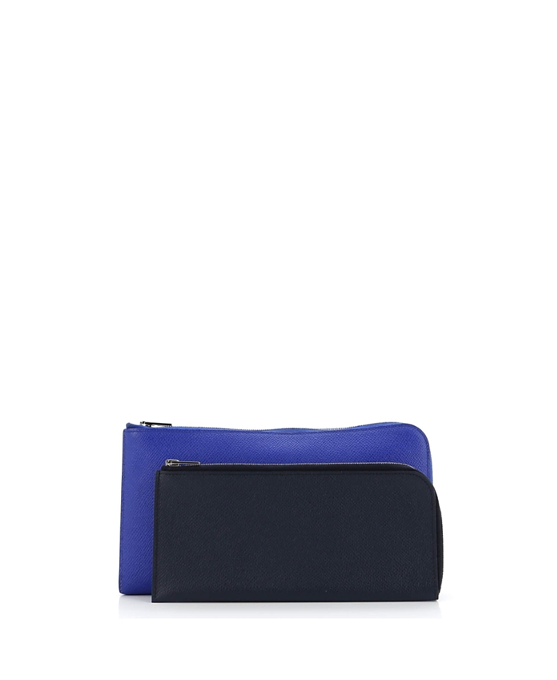 Pre-Owned Hermes Long Remix Duo Wallet Epsom